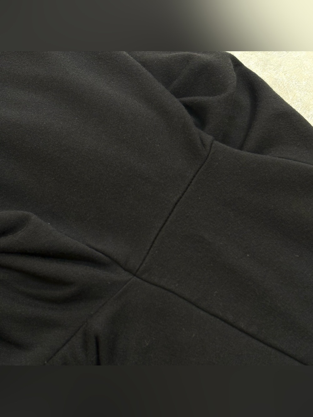 Quince Jumpsuit Black French Terry Modal Sz M Romper Quiet Luxury Wide Leg Crop - Picture 9 of 15